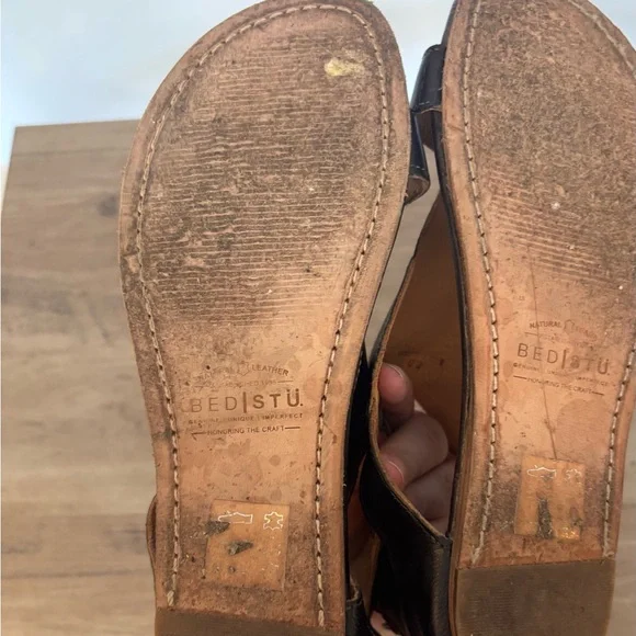 Women’s Bed Stu Soto Black Leather Sandals - Picture 10 of 10